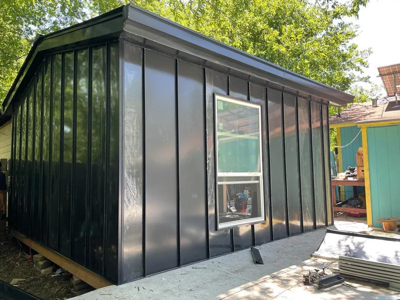 Black standing seam metal wall panels for Metal Roof Installation in Port St. Lucie